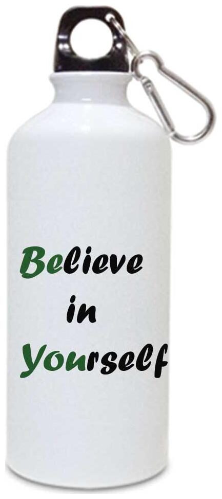 

Juvixbuy Believe in Yourself Printed Water bottle Sipper bottle ( Aluminium ) 750ml
