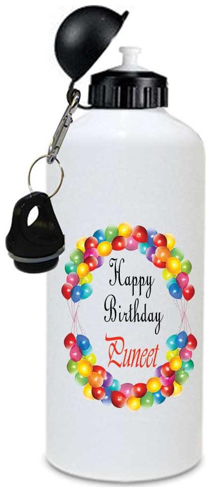 

Juvixbuy Happy Birthday Puneet- printed Water Bottle Sipper bottle With Free 1 Cap ( Aluminium ) 750ml