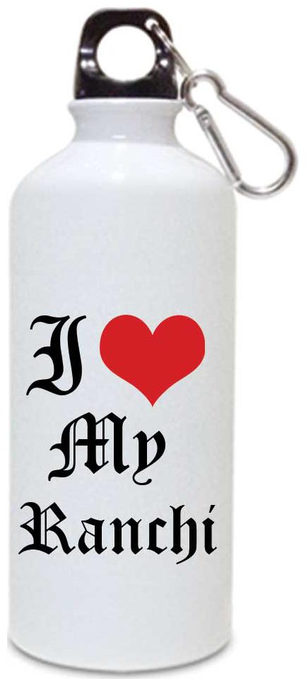 

Juvixbuy Printed i love my Ranchi Water Sipper bottle ( Aluminium ) 750ml