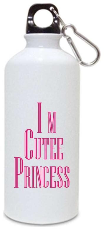 

Juvixbuy Printed I m cutee princess Water bottle Sipper bottle ( Aluminium ) 750ml
