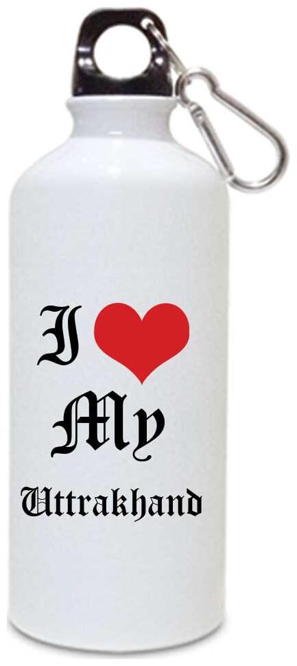 

Juvixbuy Printed i love my Uttrakhand Water Sipper bottle ( Aluminium ) 750ml