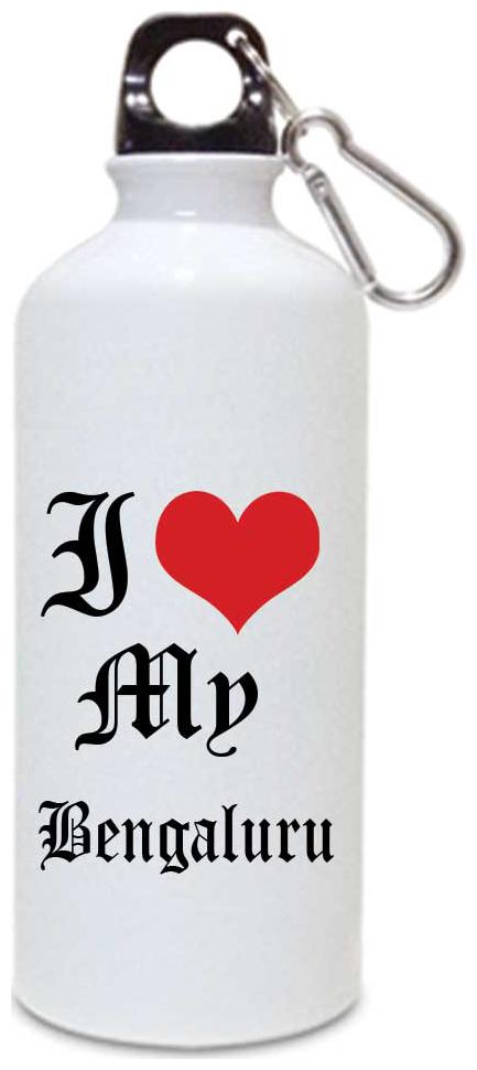 

Juvixbuy Printed i love my Bengaluru Water Sipper bottle ( Aluminium ) 750ml