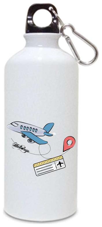 

Juvixbuy Printed Holiday Water Bottle Sipper Bottle ( Aluminium ) 750ml