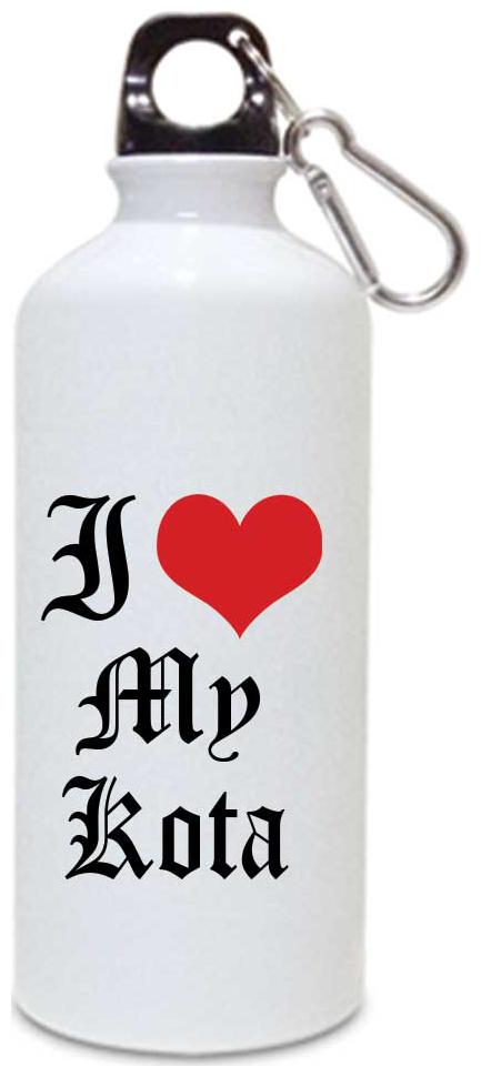 

Juvixbuy Printed i love my Kota Water Sipper bottle ( Aluminium ) 750ml
