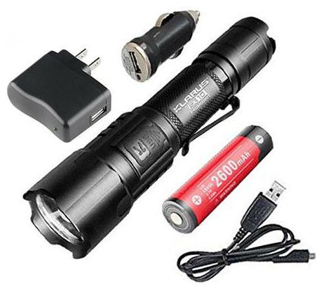 

Klarus FX10 Rechargeable Flashlight -1000 Lumens w Free USB Adapters Battery