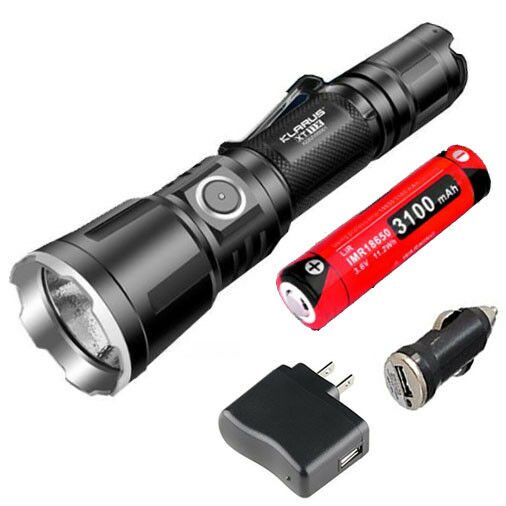 

Klarus XT11X Rechargeable Flashlight (Battery Included) -3200Lm USB Adapters