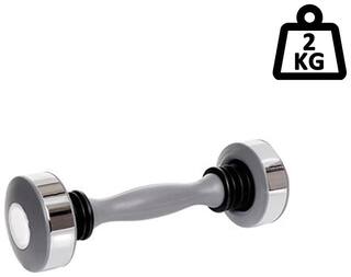 Kobo Fitness Exercise Upper Body Toner Womens Shake Weight 2 kg Dumbbell-Grey