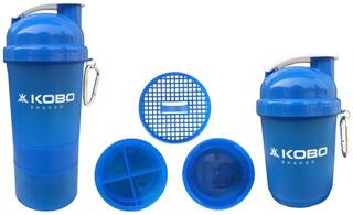 Kobo Shaker Sipper Bottle 400 ml with 2 Compartment (Imported)