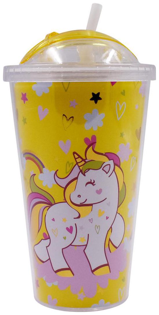 

Kookee Acrylic Sipper Frosted With Straw Horse Design - 500ml (4426-C)