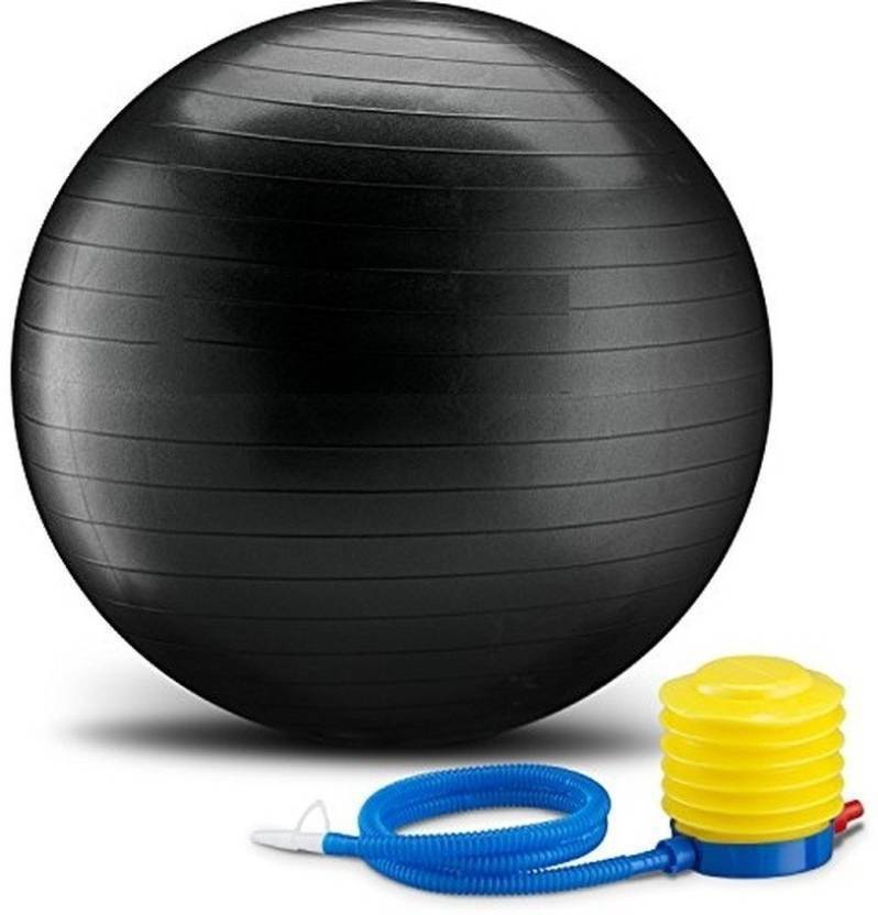 Buy kyachaiyea black gym ball 75cm exercise ball with foot pump