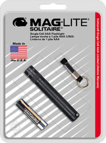 

MAGLITE Solitaire Single AAA Cell Flashlight 3 1 4 Overall Black