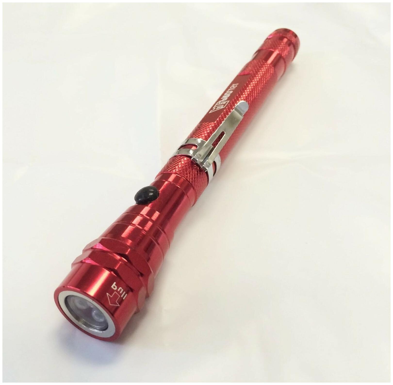 

Magnetic Flashlight Telescopic 3LED Work Lamp Light Extendable Portable -Black