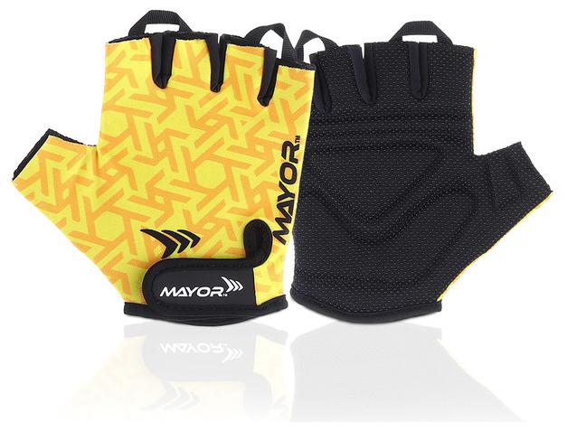 

Mayor Gym Gloves Gym Fitness Gloves (Yellow Black)