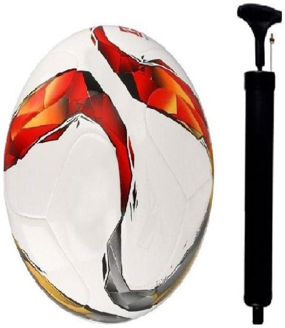 MDN Multicolor Football Size 5 with Air Pump Needle Football Kit Football Size: 5