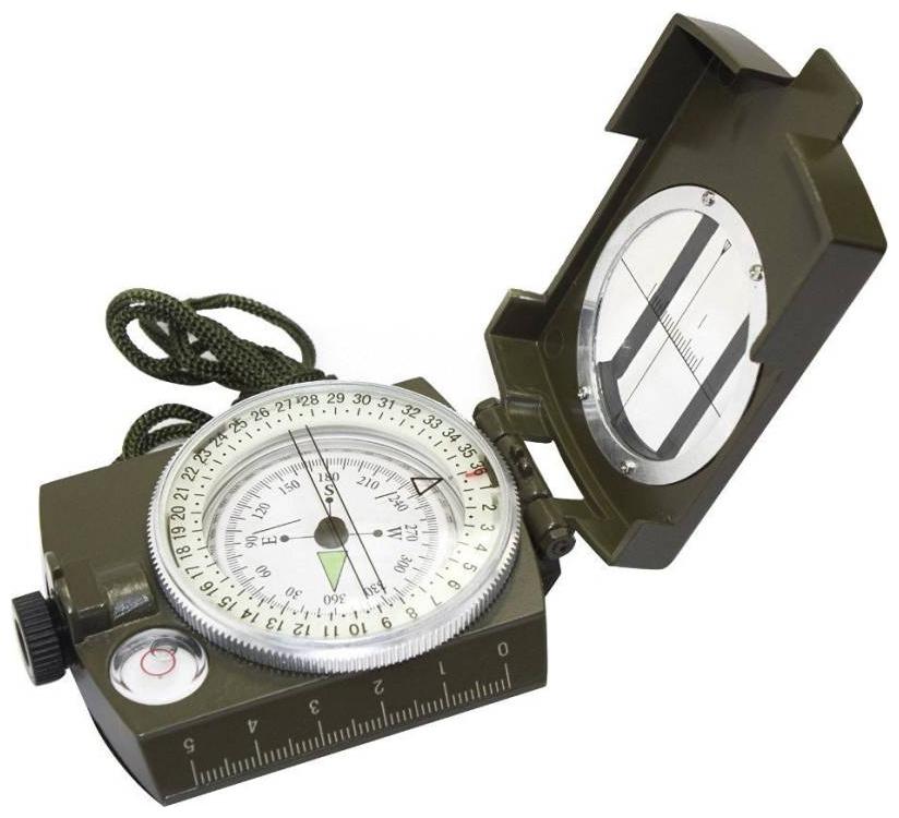 

Military Compass Lensatic Prismatic Army Green Camouflage Matte Geology Navigation