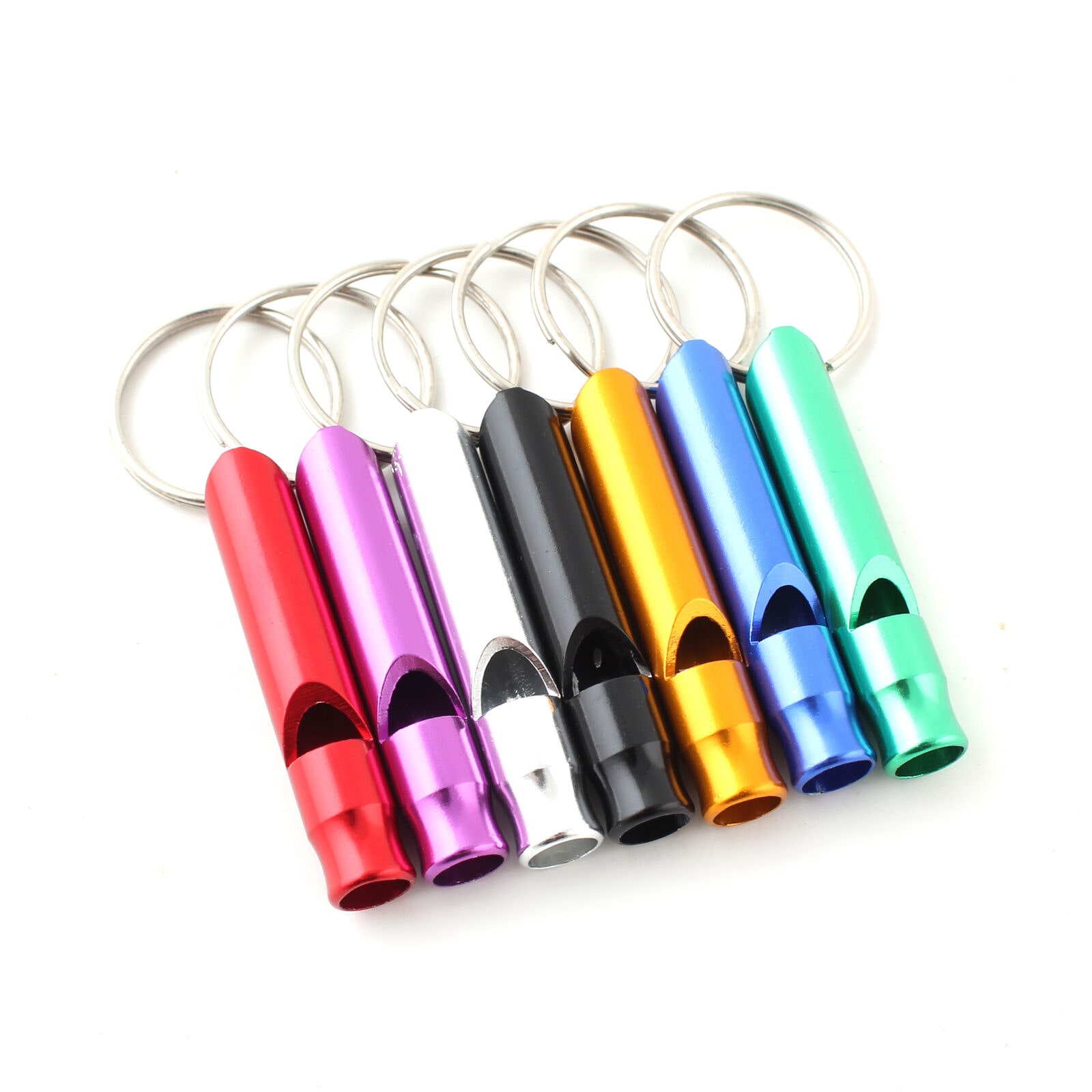 

Mini Long Whistle Keychain Keyring Camping Survival Outdoor Tool Key Ring