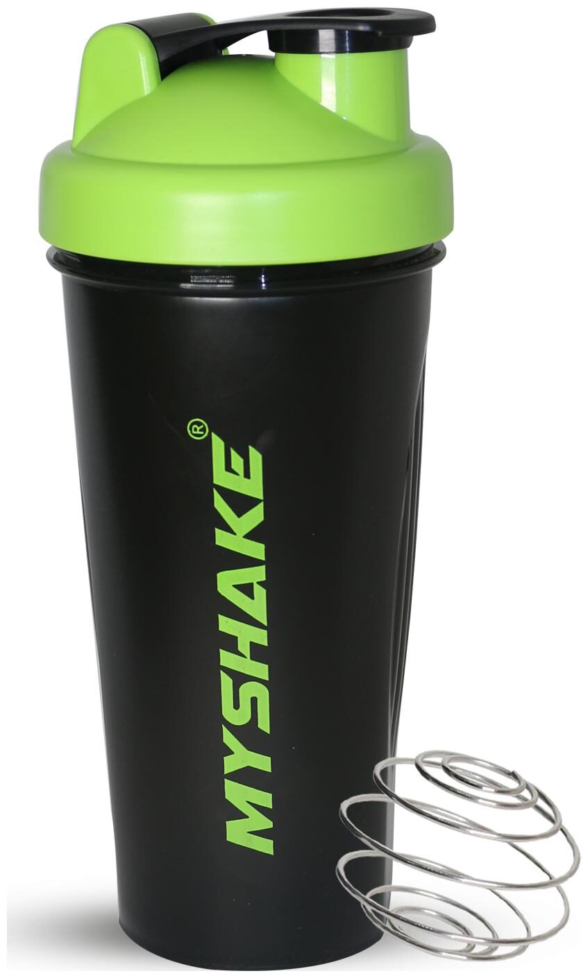 

Myshake Classic Protein Shaker Bottle for Sports and Fitness 600 ml (Green)