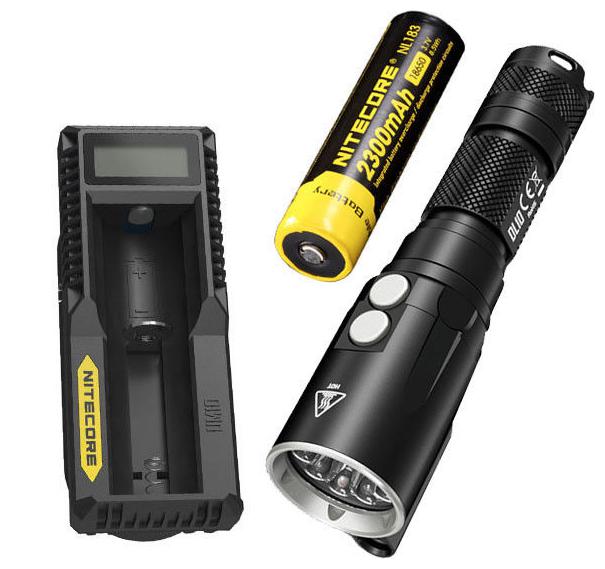 

NITECORE DL10 Underwater Diving Flashlight w NL183 Battery UM10 Charger