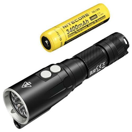 

NITECORE DL10 Underwater Diving Flashlight -1000 Lumens w NL189 3400mAh Battery