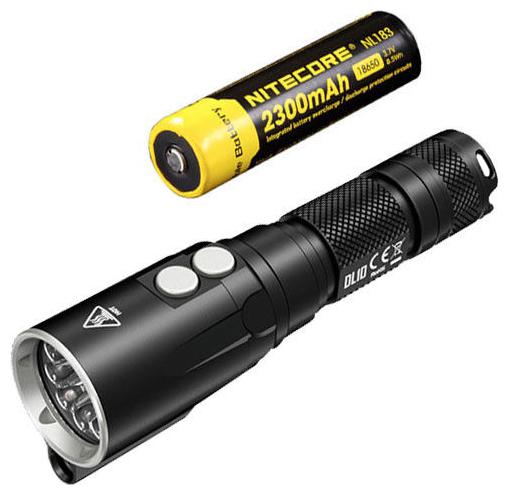

NITECORE DL10 Underwater Diving Flashlight -1000 Lumens w NL183 2300mAh Battery