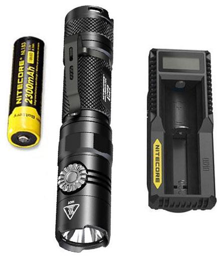 

NITECORE EC22 -1000 Lumens LED Flashlight w NL183 Battery UM10 Charger