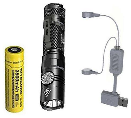 

NITECORE EC22 -1000 Lumens LED Flashlight w NL1835 Battery A1 Charger