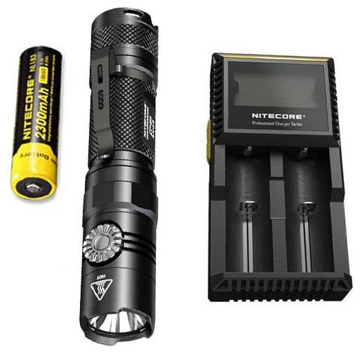 

NITECORE EC22 -1000 Lumens LED Flashlight w NL183 Battery D2 Charger