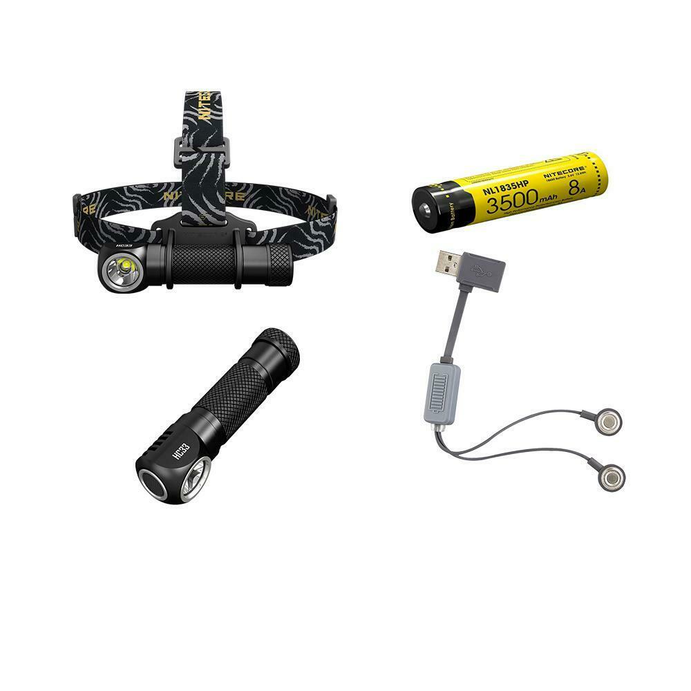 

Nitecore HC33 Cree XHP35 High Intensity Headlamp with NL1835HP 18650 A1 Charge