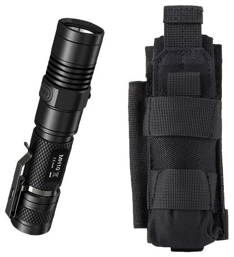 

Nitecore MH10 Rechargeable Flashlight w NCP30 Holster