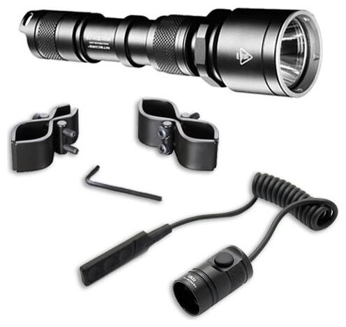

NiteCore MH25 Rechargeable Flashlight w GM03 Gun Mount Pressure Switch