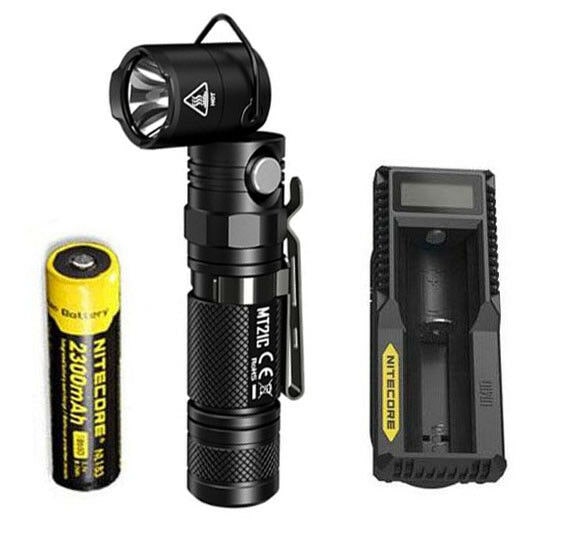 

NITECORE MT21C 1000 Lumen Adjustable Flashlight w NL183 Battery UM10 Charger