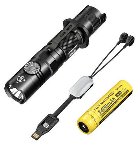 

Nitecore MT22C -1000Lm Flashlight w NL1834 3400mAh Battery Portable USB charger