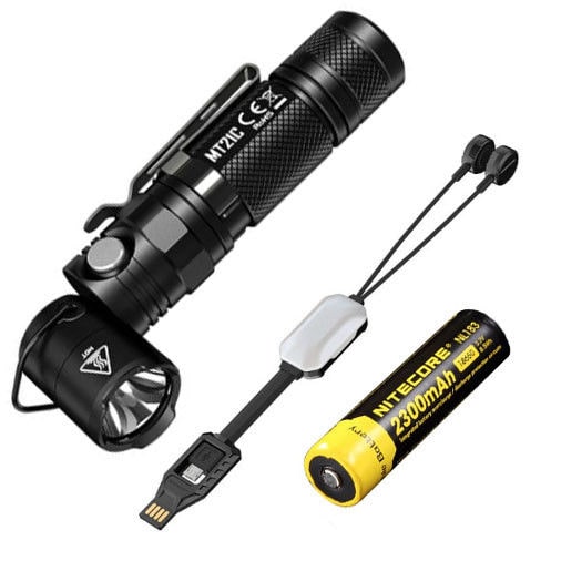 

NITECORE MT21C 1000Lm Flashlight w NL183 Battery Portable USB charger