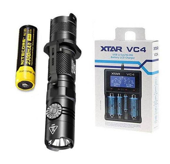 

Nitecore MT22C -1000 Lumen Flashlight w NL183 Battery VC4 Charger