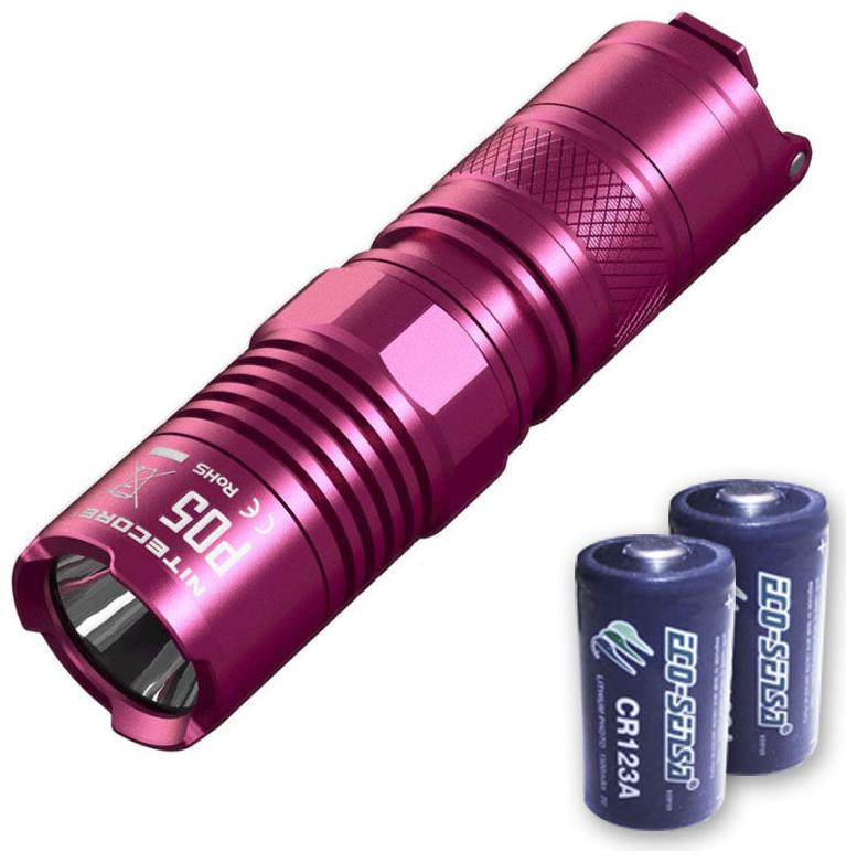

Nitecore P05 460 Lumen LED Flashlight -PINK w 2x FREE Premium CR123A Batteries
