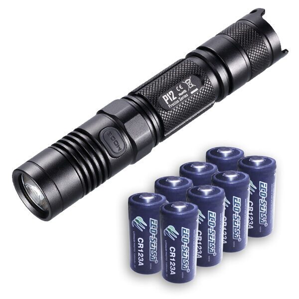

Nitecore P12w LED Flashlight (Neutral White) w 8x FREE Premium CR123A Batteries