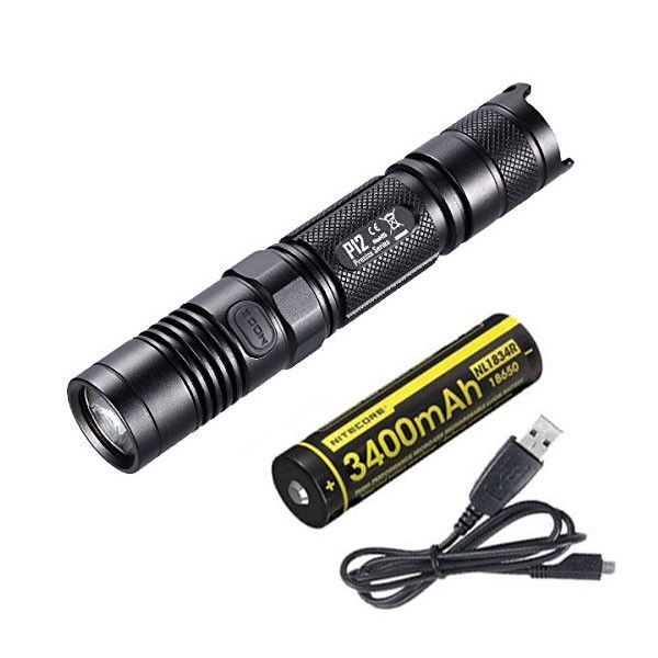 

Nitecore P12w Flashlight (Neutral White) NL1834R Battery and USB Cable