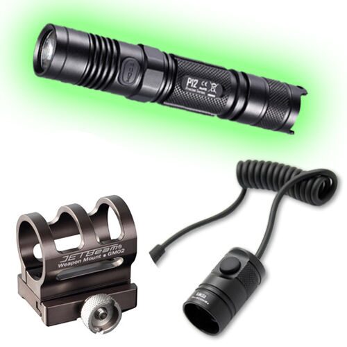 

Nitecore P12w Neutral White Flashlight w GM02 Weapon Mount Pressure Switch