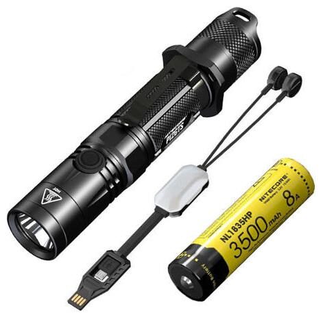 

Nitecore P12GTS Flashlight -XHP35 HD w NL1835HP Battery Portable USB charger