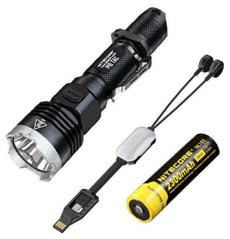 

Nitecore P16 Tac 1000 Lumens Flashlight w NL183 Battery Portable USB charger