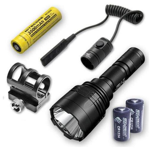 

Nitecore P30 LED Flashlight w 1x NL1835 RSW1 GM02 2x CR123A Batteries