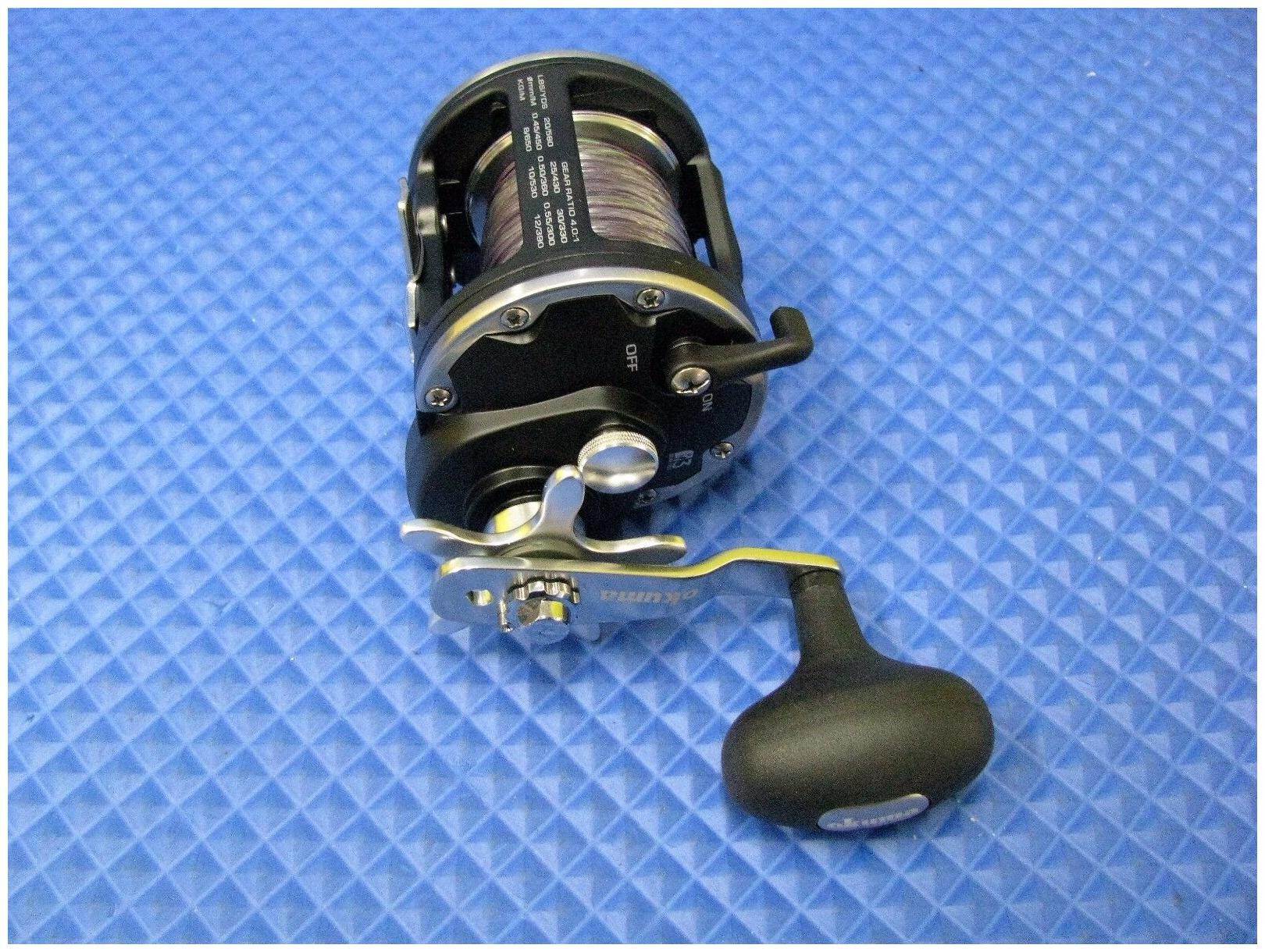 OKUMA CONVECTOR CV 45L 3BB Trolling Reel with 10 colors 27lb Lead Core Line