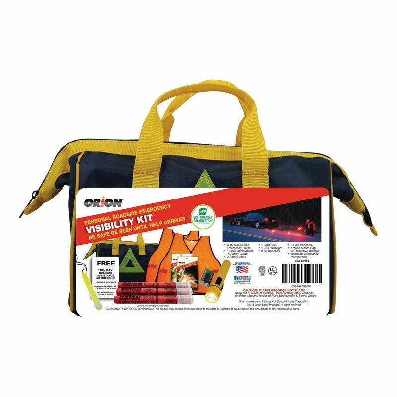 

Orion 8909G Personal Roadside Emergency Visibility Kit 14-Piece