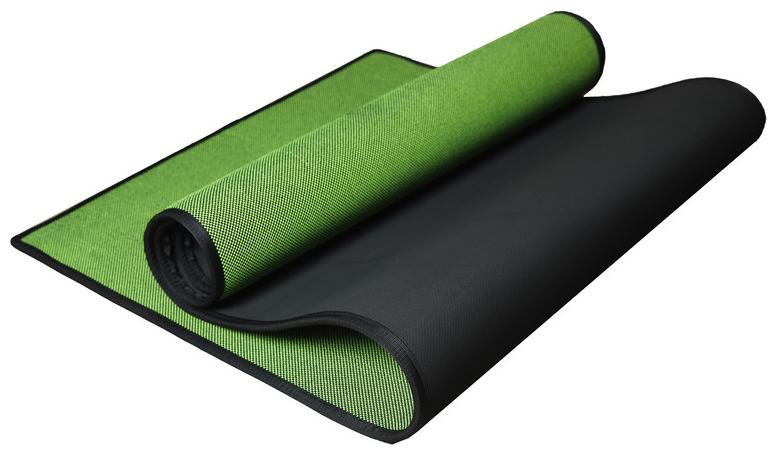 

Panchtatava Acupressure Yoga Mat For Exercise Thick EVA Green Base With Black Border-3 5MM