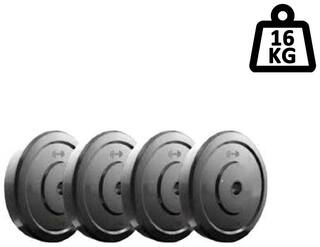 Pandey Sports weight plates dumbbell plates for body fitness (weight 4 kg each x 4 plates)