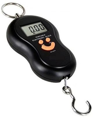 Mini Portable 50kg-Digital Kitchen/Luggage Hanging LED Smiley Weighing Scale
