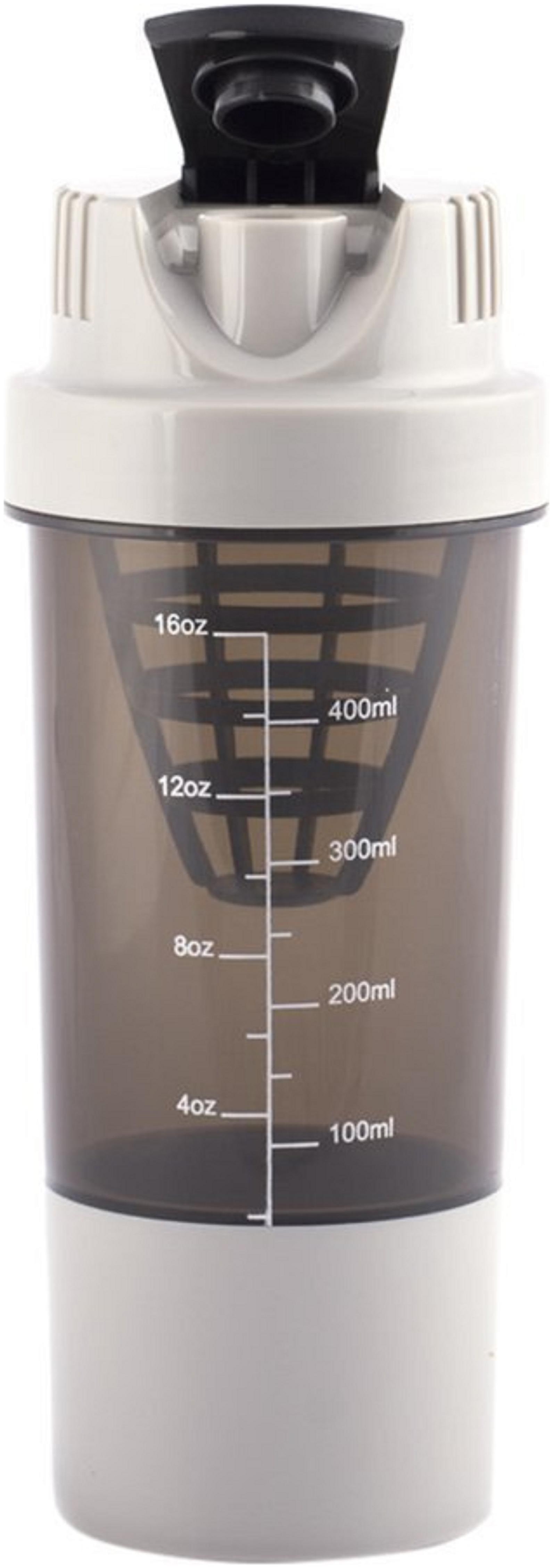 

Protein Gym Glucose Bottle Shaker with Blending Ball and Pill Container 500 ml Multicolour