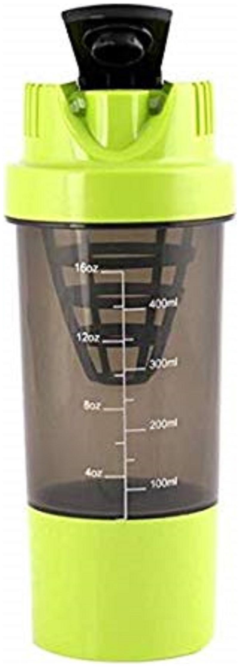 

Protein Gym Glucose Bottle Shaker with Blending Ball and Pill Container 500 ml Multicolour