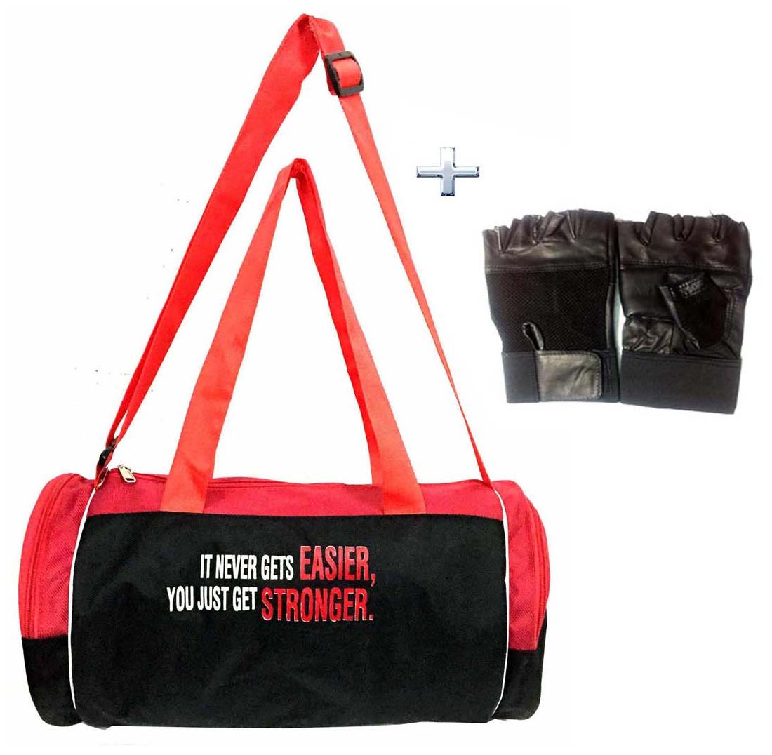 

Protoner Gym Bag It Never Gets Easier You Just Get Stronger With Gloves