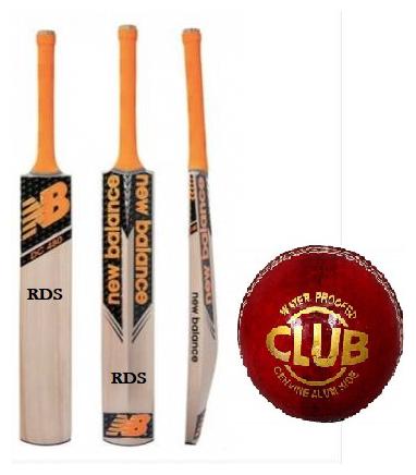 

RDS DC 1080 Combo English Willow Cricket Bat With Leather Ball